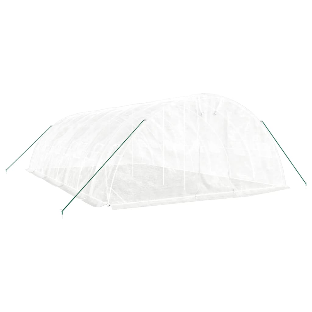 Šiltnamis su plieno rėmu, baltos spalvos, 8x5x2,3m, 40m² Šiltnamis su plieno rėmu, baltos spalvos, 8x5x2,3m, 40m² - Image 3