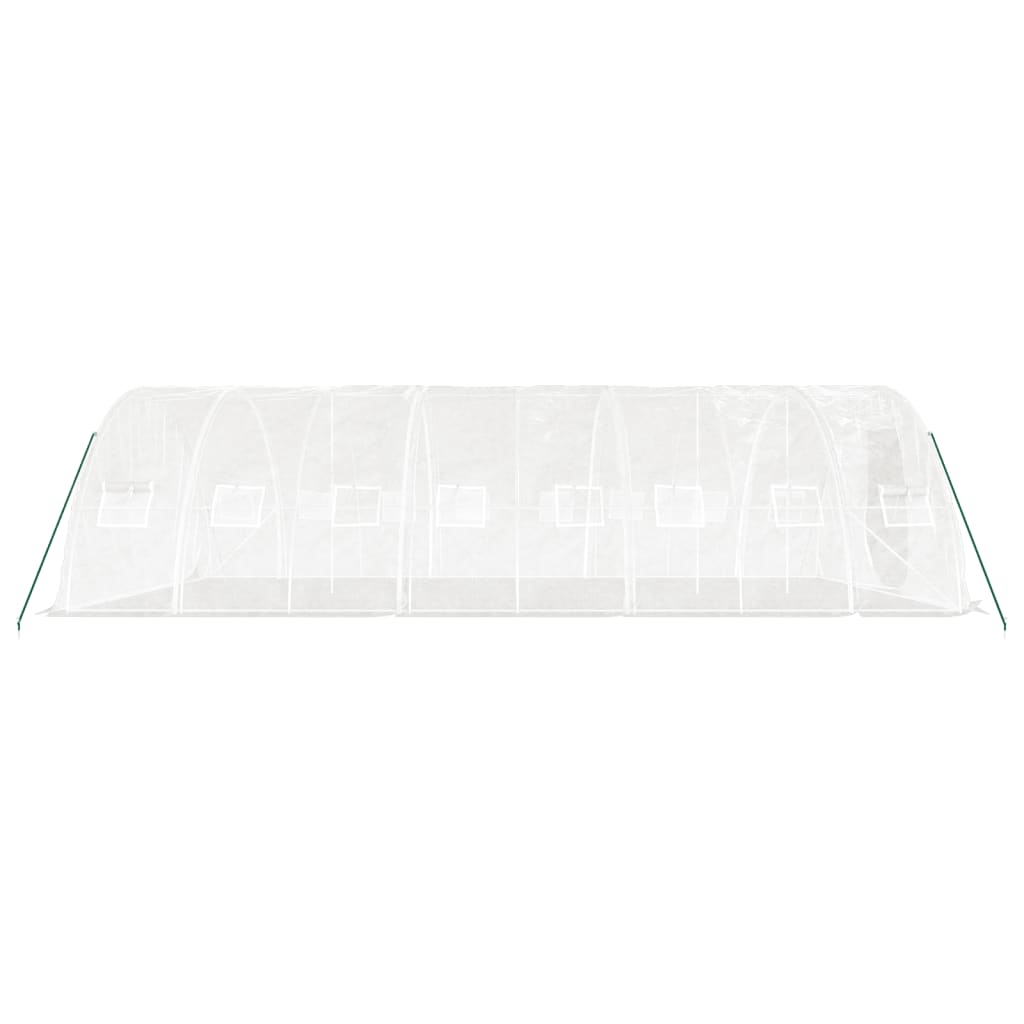 Šiltnamis su plieno rėmu, baltos spalvos, 8x5x2,3m, 40m² Šiltnamis su plieno rėmu, baltos spalvos, 8x5x2,3m, 40m² - Image 5