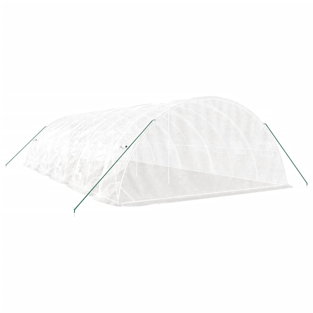 Šiltnamis su plieno rėmu, baltos spalvos, 10x5x2,3m, 50m² Šiltnamis su plieno rėmu, baltos spalvos, 10x5x2,3m, 50m² - Image 6