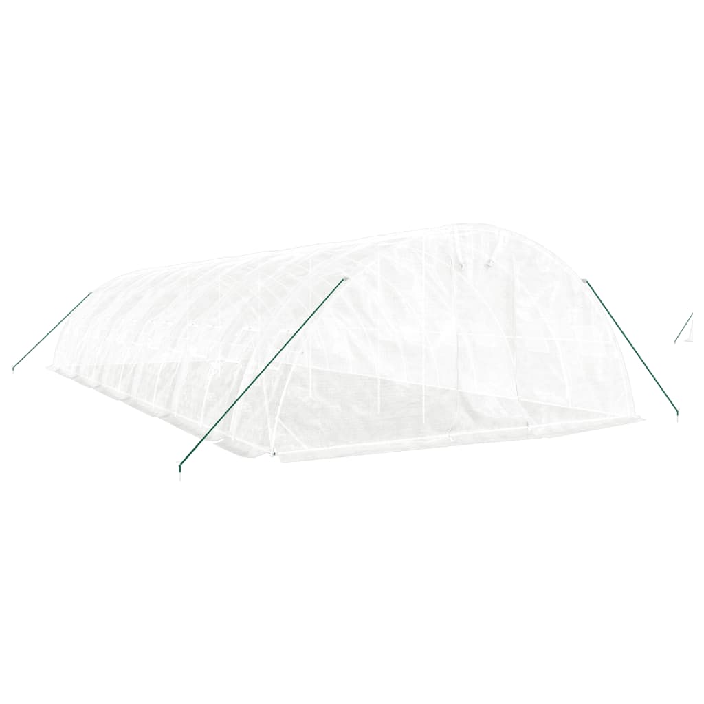 Šiltnamis su plieno rėmu, baltos spalvos, 12x5x2,3m, 60m² Šiltnamis su plieno rėmu, baltos spalvos, 12x5x2,3m, 60m² - Image 3