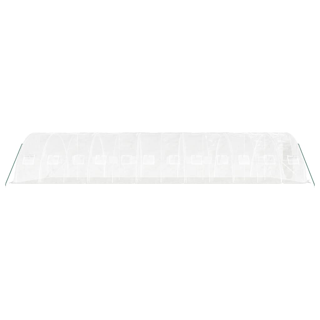 Šiltnamis su plieno rėmu, baltos spalvos, 12x5x2,3m, 60m² Šiltnamis su plieno rėmu, baltos spalvos, 12x5x2,3m, 60m² - Image 5