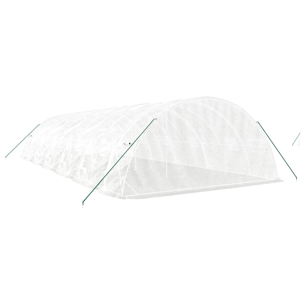 Šiltnamis su plieno rėmu, baltos spalvos, 12x5x2,3m, 60m² Šiltnamis su plieno rėmu, baltos spalvos, 12x5x2,3m, 60m² - Image 6