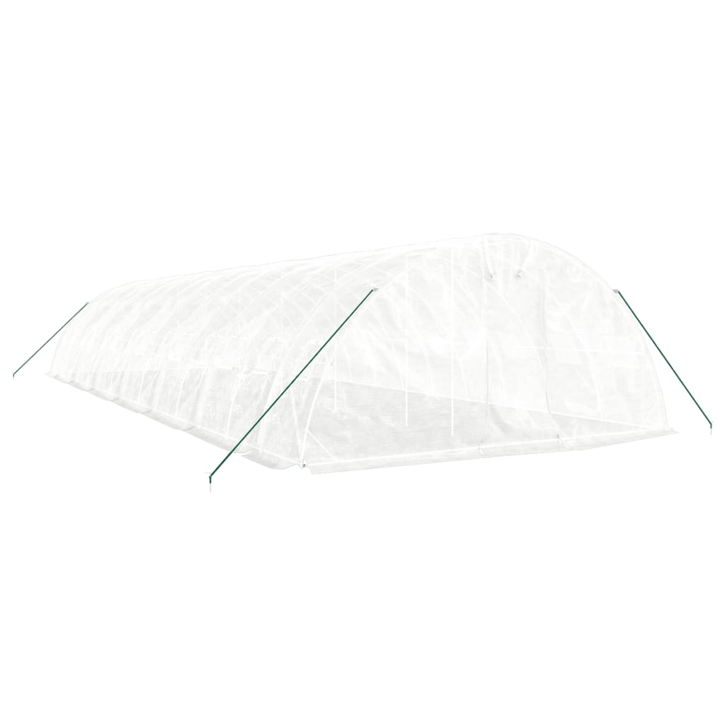 Šiltnamis su plieno rėmu, baltos spalvos, 14x5x2,3m, 70m² Šiltnamis su plieno rėmu, baltos spalvos, 14x5x2,3m, 70m² - Image 3