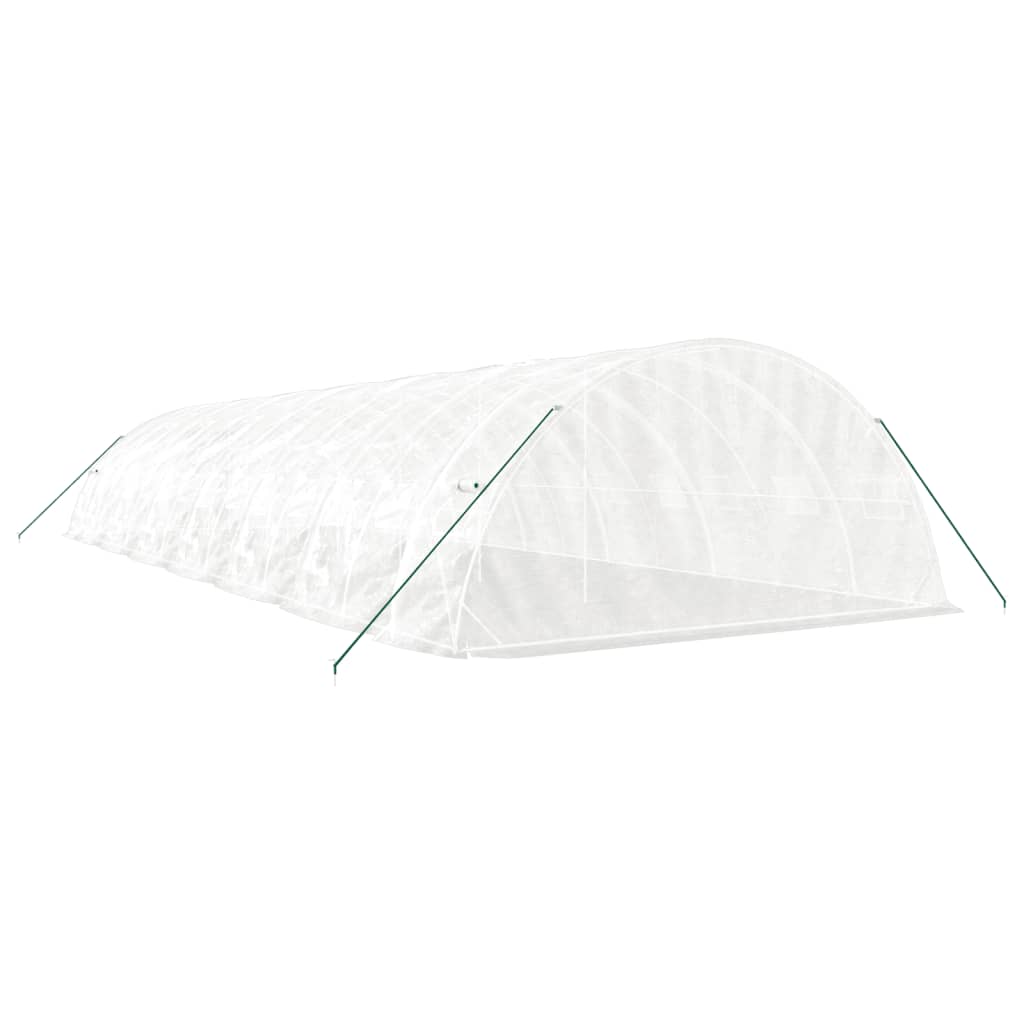 Šiltnamis su plieno rėmu, baltos spalvos, 14x5x2,3m, 70m² Šiltnamis su plieno rėmu, baltos spalvos, 14x5x2,3m, 70m² - Image 6