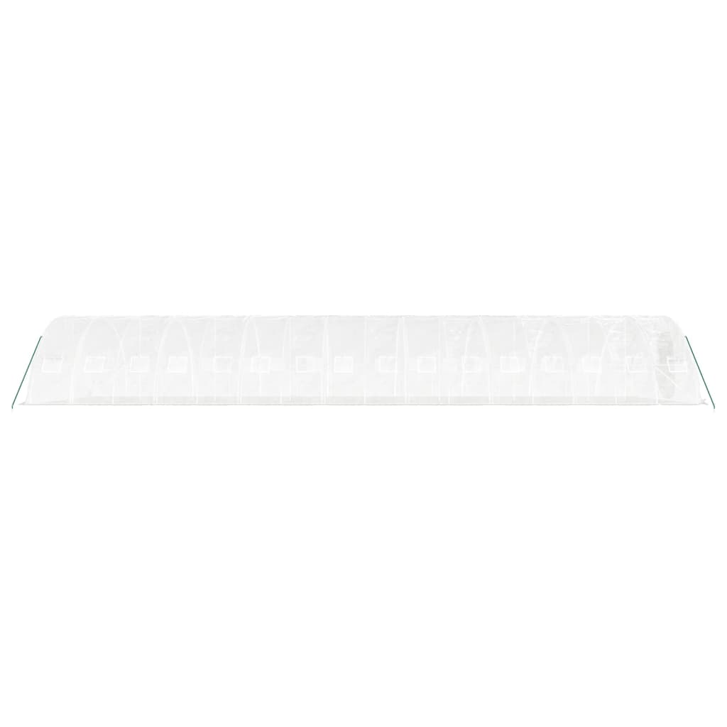 Šiltnamis su plieno rėmu, baltos spalvos, 16x5x2,3m, 80m² Šiltnamis su plieno rėmu, baltos spalvos, 16x5x2,3m, 80m² - Image 5