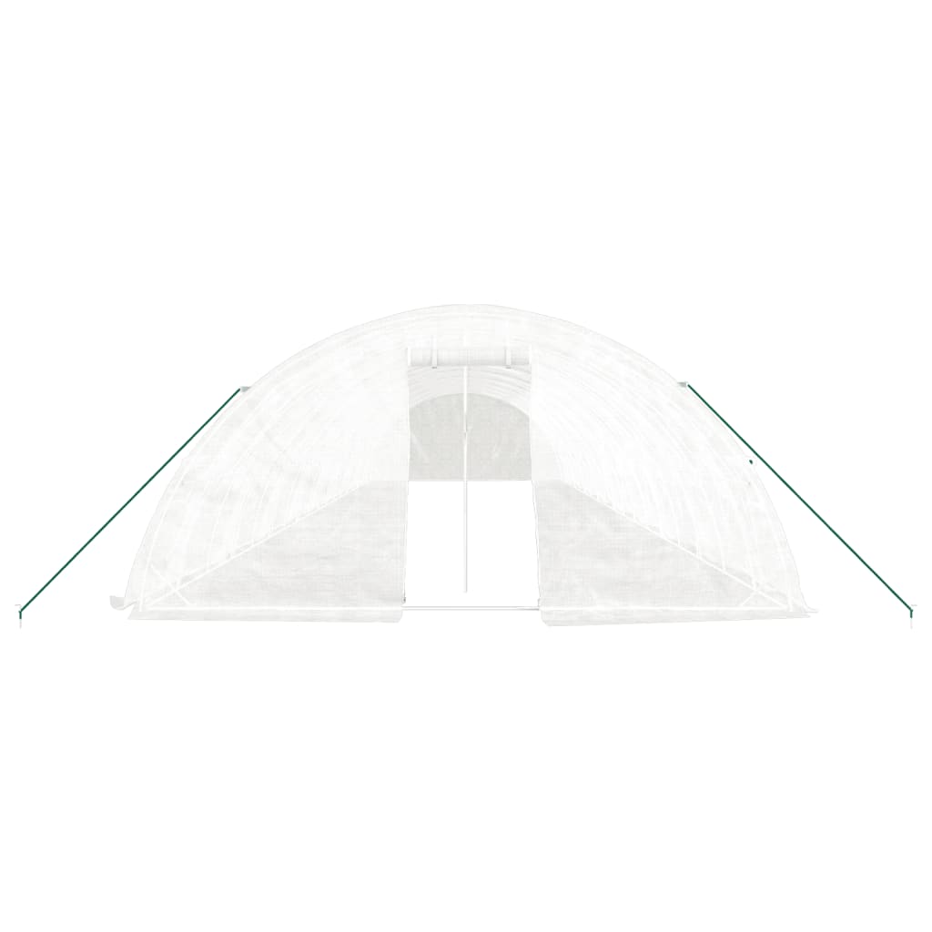 Šiltnamis su plieno rėmu, baltos spalvos, 18x5x2,3m, 90m² Šiltnamis su plieno rėmu, baltos spalvos, 18x5x2,3m, 90m² - Image 4