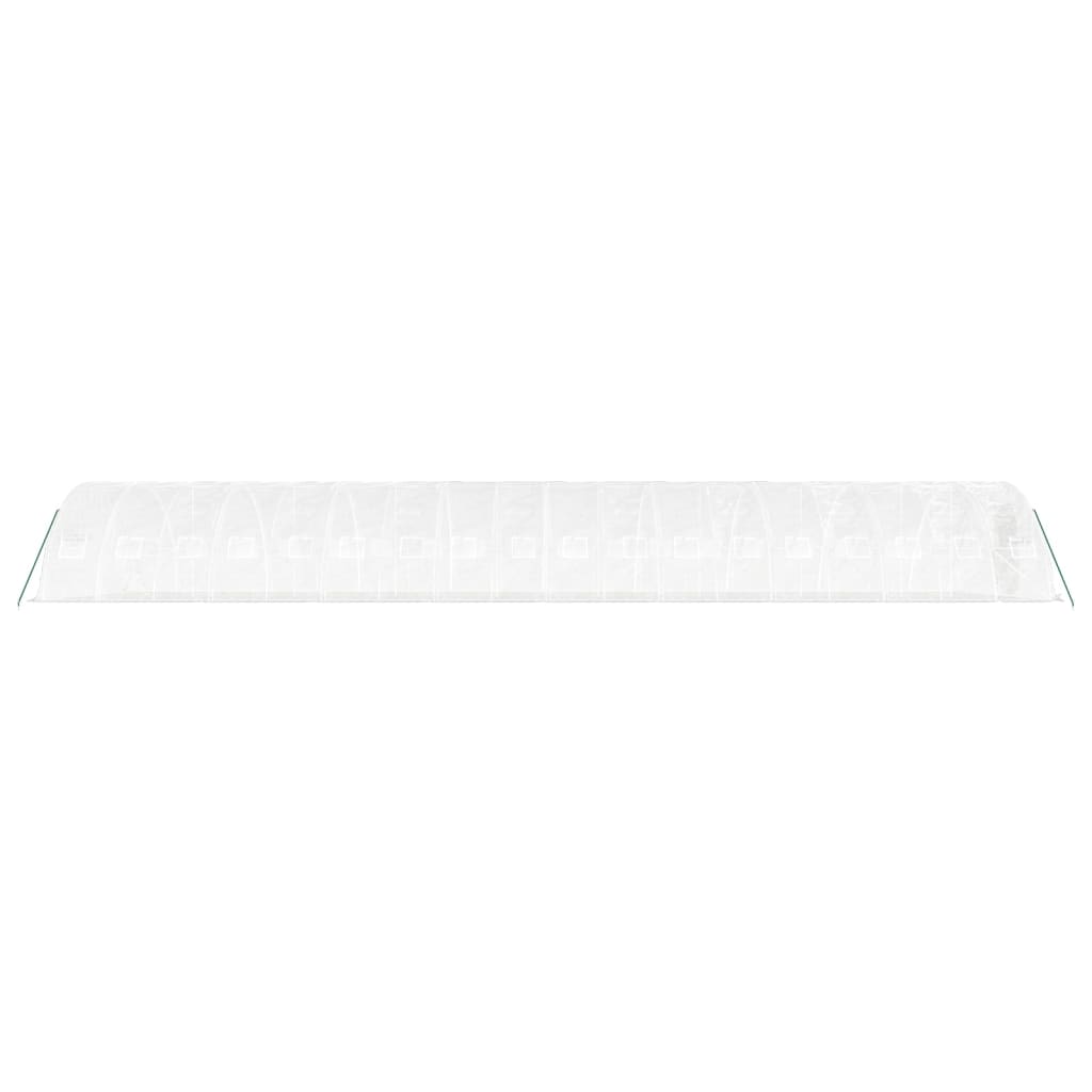 Šiltnamis su plieno rėmu, baltos spalvos, 18x5x2,3m, 90m² Šiltnamis su plieno rėmu, baltos spalvos, 18x5x2,3m, 90m² - Image 5