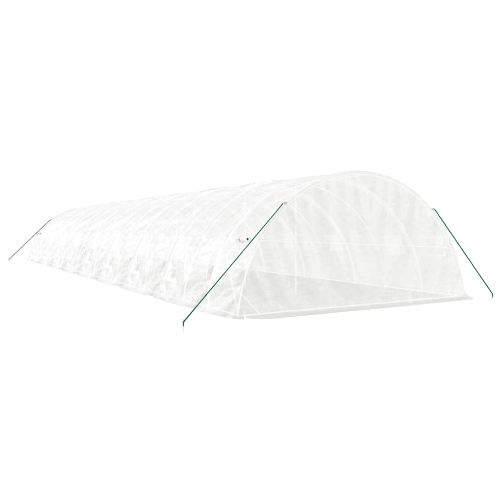 Šiltnamis su plieno rėmu, baltos spalvos, 18x5x2,3m, 90m² Šiltnamis su plieno rėmu, baltos spalvos, 18x5x2,3m, 90m² - Image 6