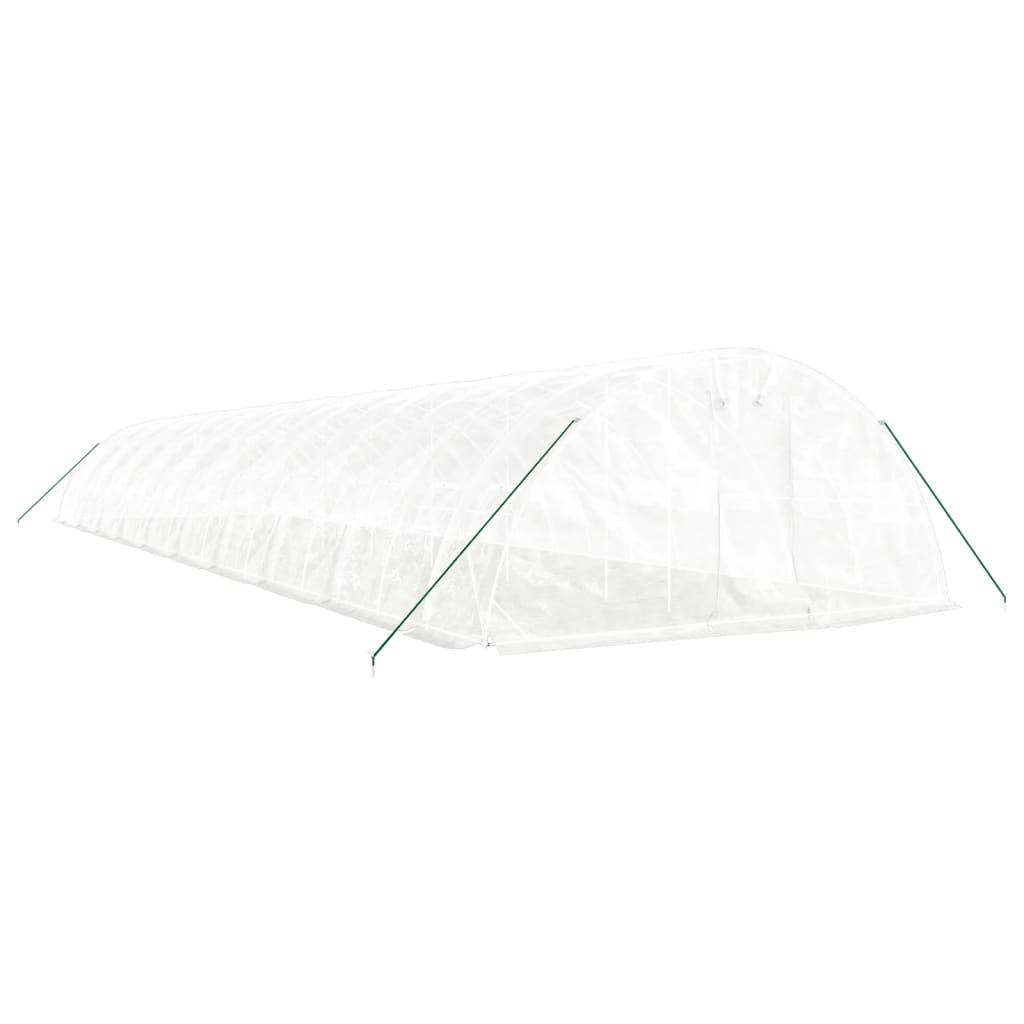 Šiltnamis su plieno rėmu, baltos spalvos, 20x5x2,3m, 100m² Šiltnamis su plieno rėmu, baltos spalvos, 20x5x2,3m, 100m² - Image 3