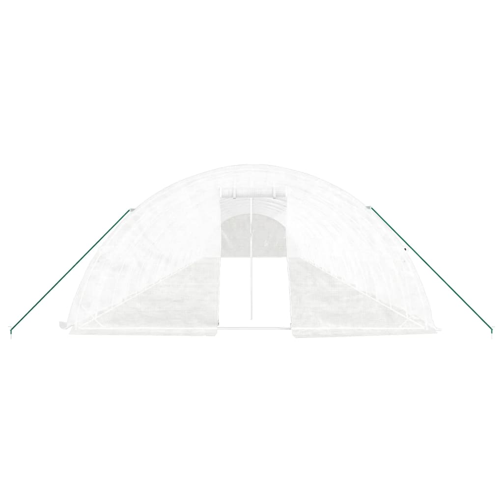 Šiltnamis su plieno rėmu, baltos spalvos, 20x5x2,3m, 100m² Šiltnamis su plieno rėmu, baltos spalvos, 20x5x2,3m, 100m² - Image 4