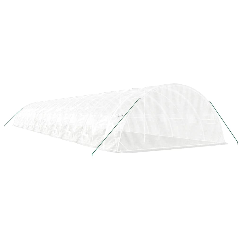 Šiltnamis su plieno rėmu, baltos spalvos, 20x5x2,3m, 100m² Šiltnamis su plieno rėmu, baltos spalvos, 20x5x2,3m, 100m² - Image 6