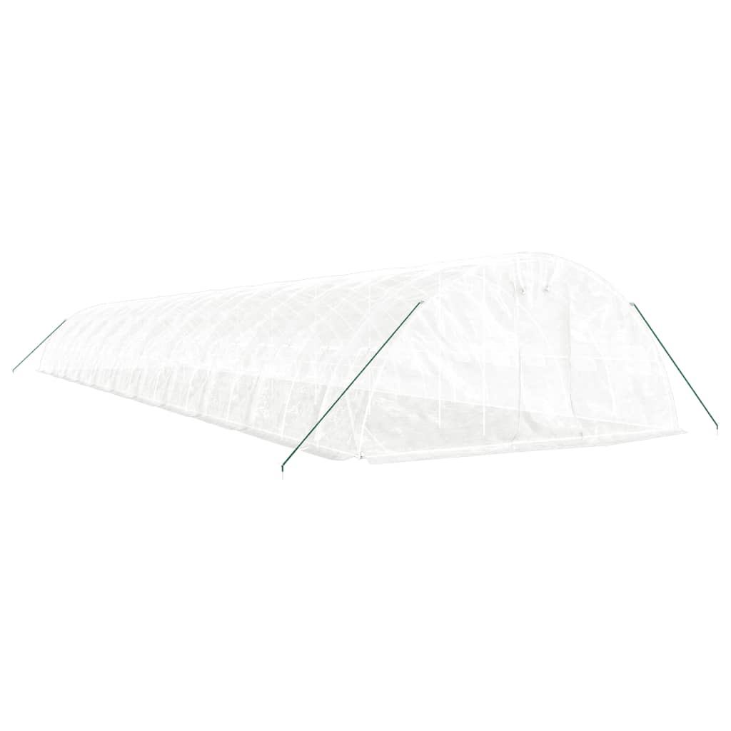 Šiltnamis su plieno rėmu, baltos spalvos, 22x5x2,3m, 110m² Šiltnamis su plieno rėmu, baltos spalvos, 22x5x2,3m, 110m² - Image 3