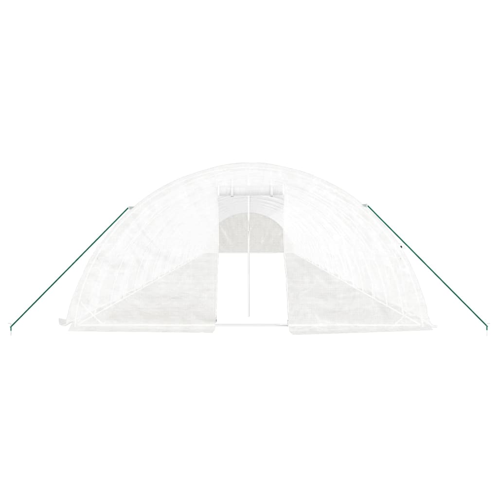 Šiltnamis su plieno rėmu, baltos spalvos, 22x5x2,3m, 110m² Šiltnamis su plieno rėmu, baltos spalvos, 22x5x2,3m, 110m² - Image 4