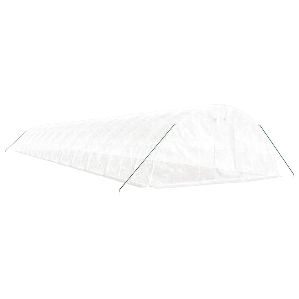 Šiltnamis su plieno rėmu, baltos spalvos, 24x5x2,3m, 120m² Šiltnamis su plieno rėmu, baltos spalvos, 24x5x2,3m, 120m² - Image 3