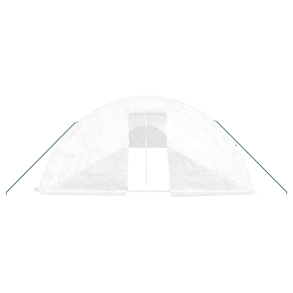 Šiltnamis su plieno rėmu, baltos spalvos, 24x5x2,3m, 120m² Šiltnamis su plieno rėmu, baltos spalvos, 24x5x2,3m, 120m² - Image 4