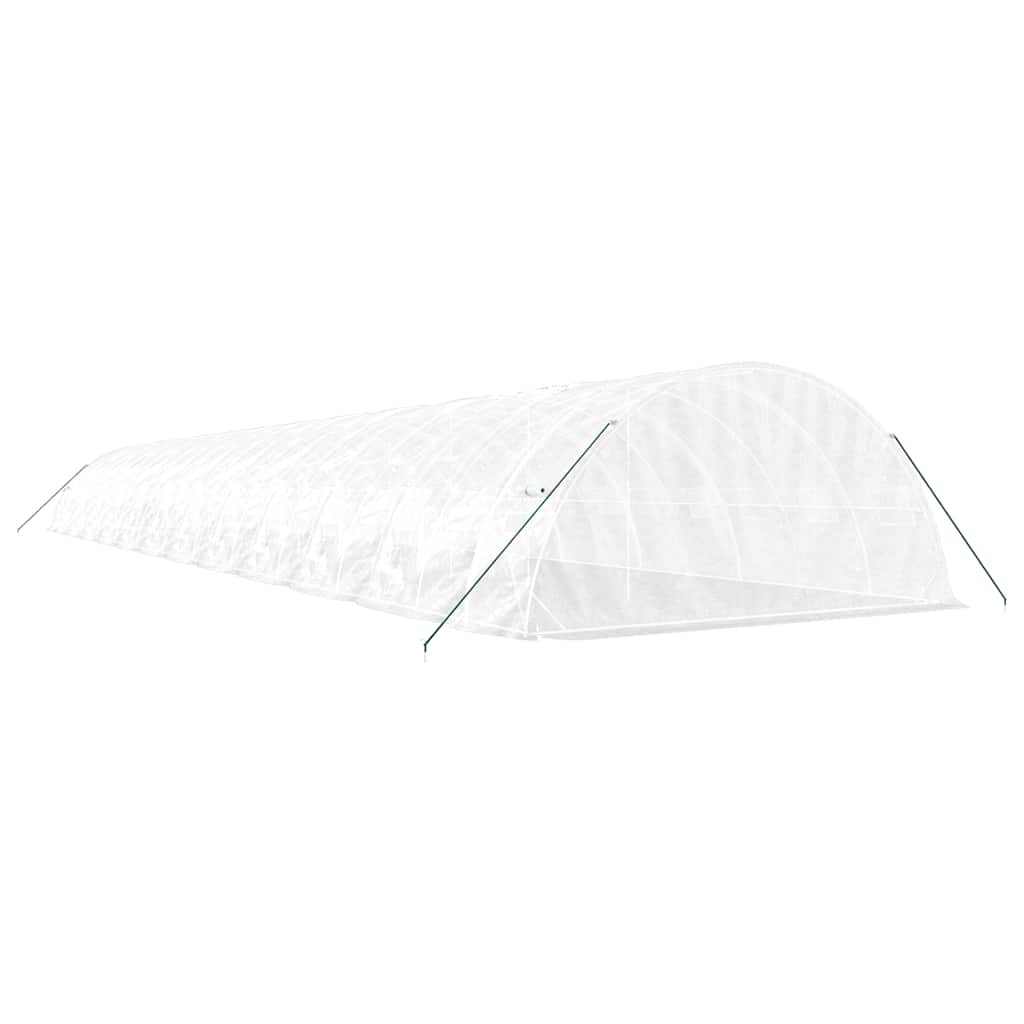 Šiltnamis su plieno rėmu, baltos spalvos, 24x5x2,3m, 120m² Šiltnamis su plieno rėmu, baltos spalvos, 24x5x2,3m, 120m² - Image 6