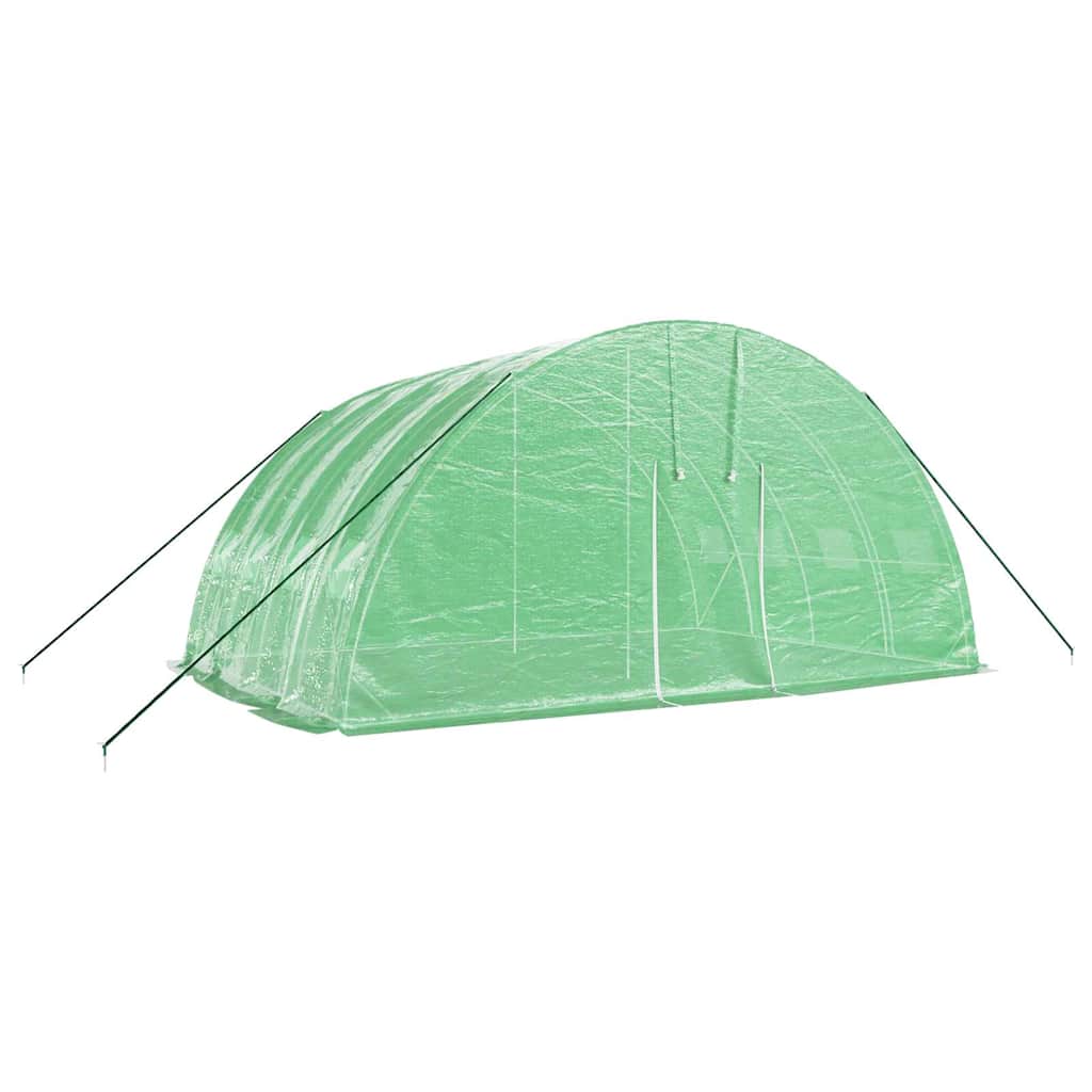 Šiltnamis su plieniniu rėmu, žalias, 24 m², 6x4x2,85 m Šiltnamis su plieniniu rėmu, žalias, 24 m², 6x4x2,85 m - Image 3