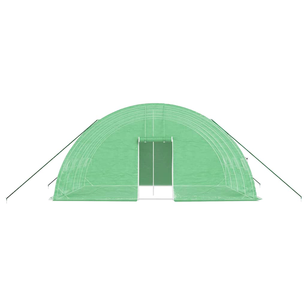 Šiltnamis su plieniniu rėmu, žalias, 24 m², 6x4x2,85 m Šiltnamis su plieniniu rėmu, žalias, 24 m², 6x4x2,85 m - Image 4