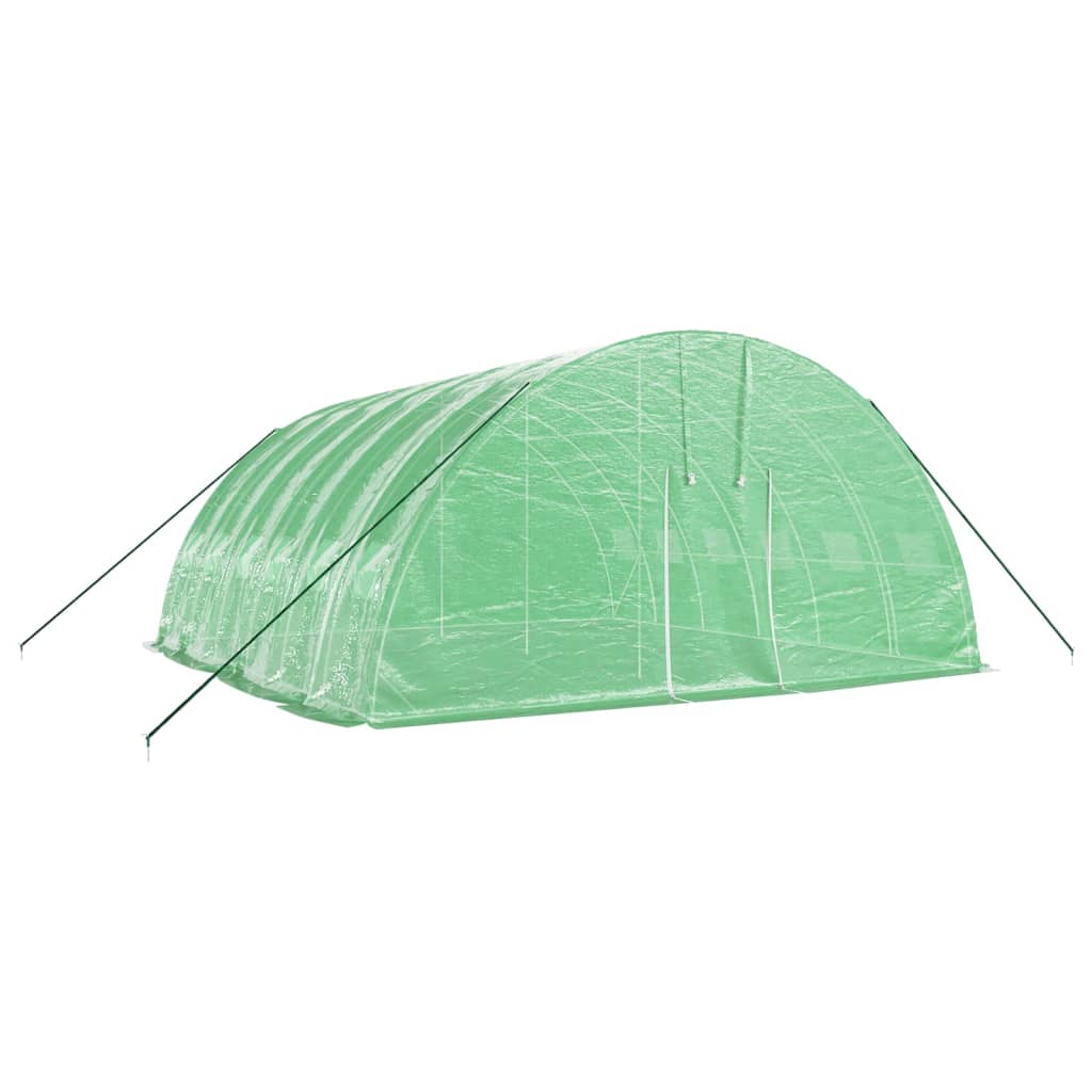 Šiltnamis su plieno rėmu, žalios spalvos, 6x6x2,85m, 36m² Šiltnamis su plieno rėmu, žalios spalvos, 6x6x2,85m, 36m² - Image 3