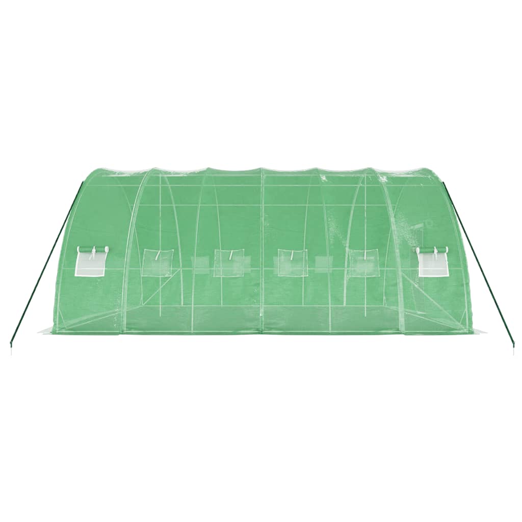 Šiltnamis su plieno rėmu, žalios spalvos, 6x6x2,85m, 36m² Šiltnamis su plieno rėmu, žalios spalvos, 6x6x2,85m, 36m² - Image 5