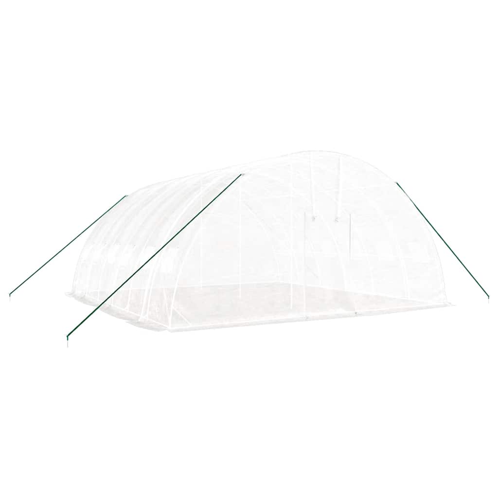 Šiltnamis su plieno rėmu, baltos spalvos, 6x6x2,85m, 36m² Šiltnamis su plieno rėmu, baltos spalvos, 6x6x2,85m, 36m² - Image 3