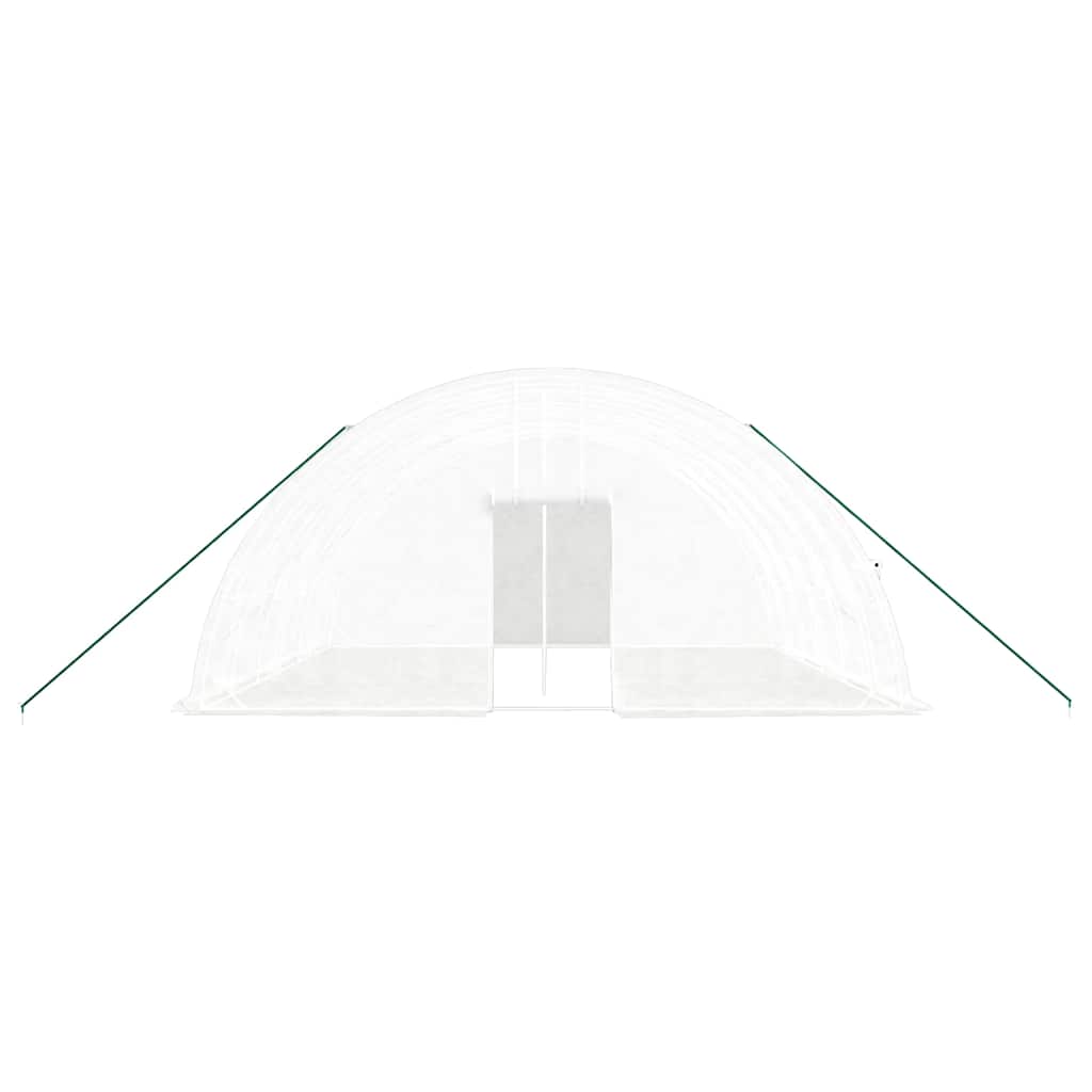 Šiltnamis su plieno rėmu, baltos spalvos, 6x6x2,85m, 36m² Šiltnamis su plieno rėmu, baltos spalvos, 6x6x2,85m, 36m² - Image 4