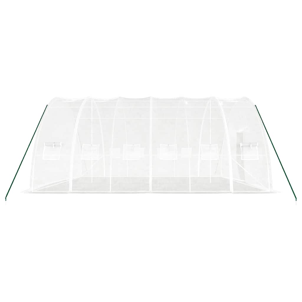 Šiltnamis su plieno rėmu, baltos spalvos, 6x6x2,85m, 36m² Šiltnamis su plieno rėmu, baltos spalvos, 6x6x2,85m, 36m² - Image 5
