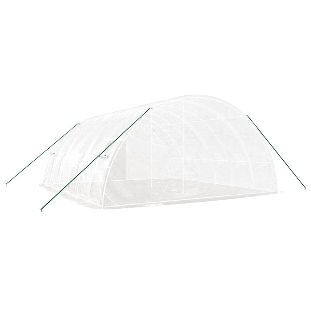 Šiltnamis su plieno rėmu, baltos spalvos, 6x6x2,85m, 36m² Šiltnamis su plieno rėmu, baltos spalvos, 6x6x2,85m, 36m² - Image 6