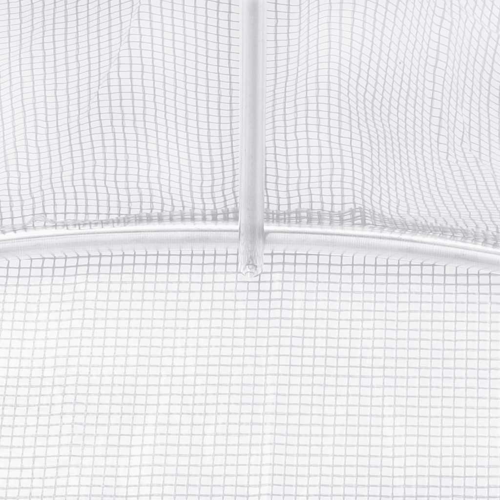 Šiltnamis su plieno rėmu, baltos spalvos, 6x6x2,85m, 36m² Šiltnamis su plieno rėmu, baltos spalvos, 6x6x2,85m, 36m² - Image 9