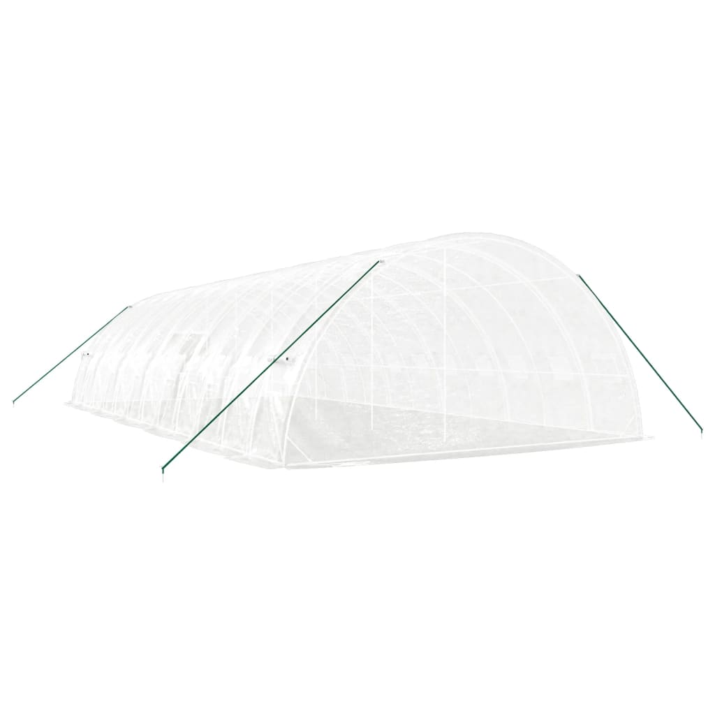 Šiltnamis su plieno rėmu, baltos spalvos, 12x6x2,85m, 72m² Šiltnamis su plieno rėmu, baltos spalvos, 12x6x2,85m, 72m² - Image 6