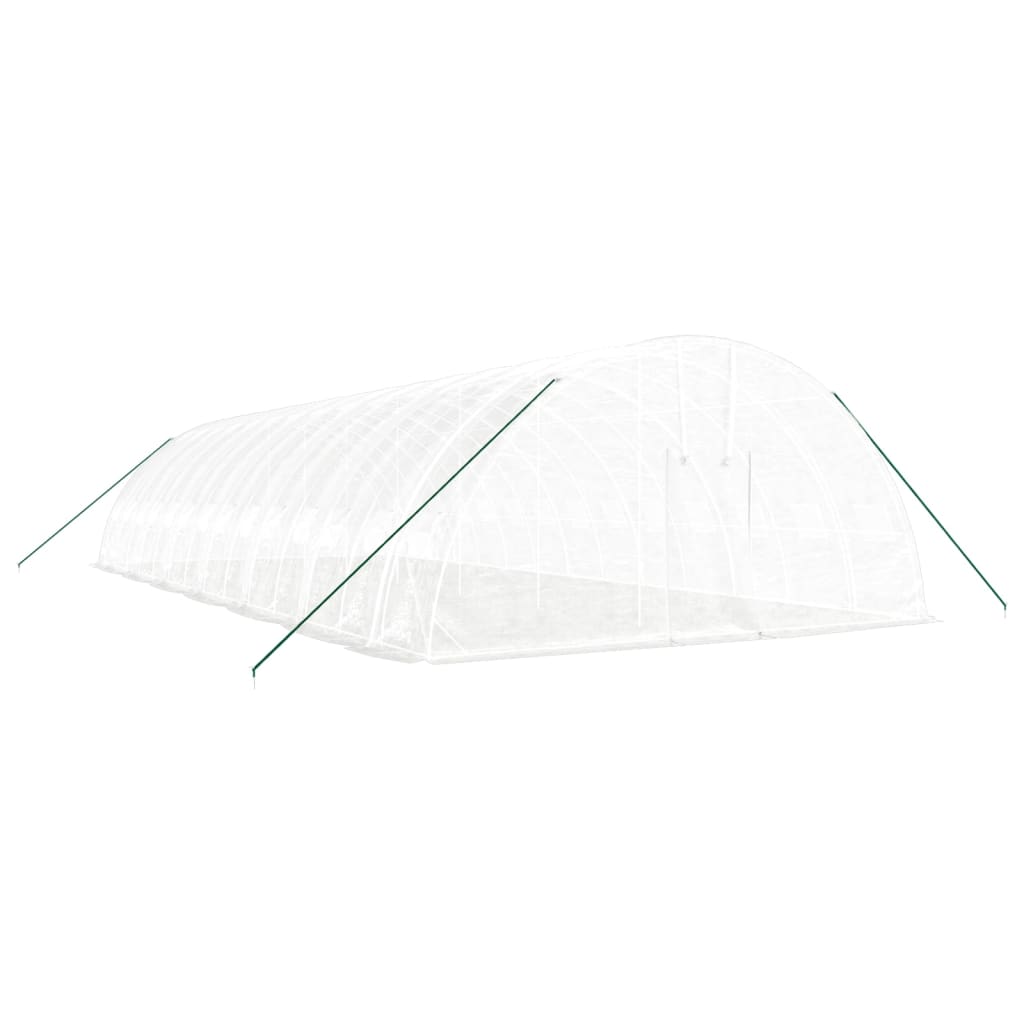 Šiltnamis su plieno rėmu, baltos spalvos, 14x6x2,85m, 84m² Šiltnamis su plieno rėmu, baltos spalvos, 14x6x2,85m, 84m² - Image 3