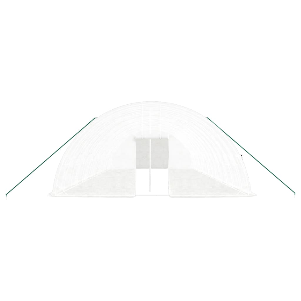 Šiltnamis su plieno rėmu, baltos spalvos, 14x6x2,85m, 84m² Šiltnamis su plieno rėmu, baltos spalvos, 14x6x2,85m, 84m² - Image 4