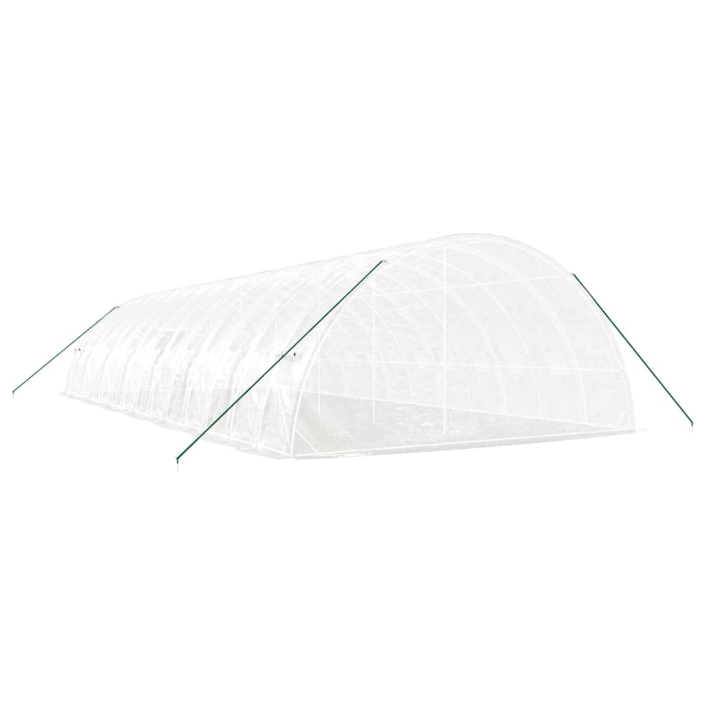 Šiltnamis su plieno rėmu, baltos spalvos, 14x6x2,85m, 84m² Šiltnamis su plieno rėmu, baltos spalvos, 14x6x2,85m, 84m² - Image 6