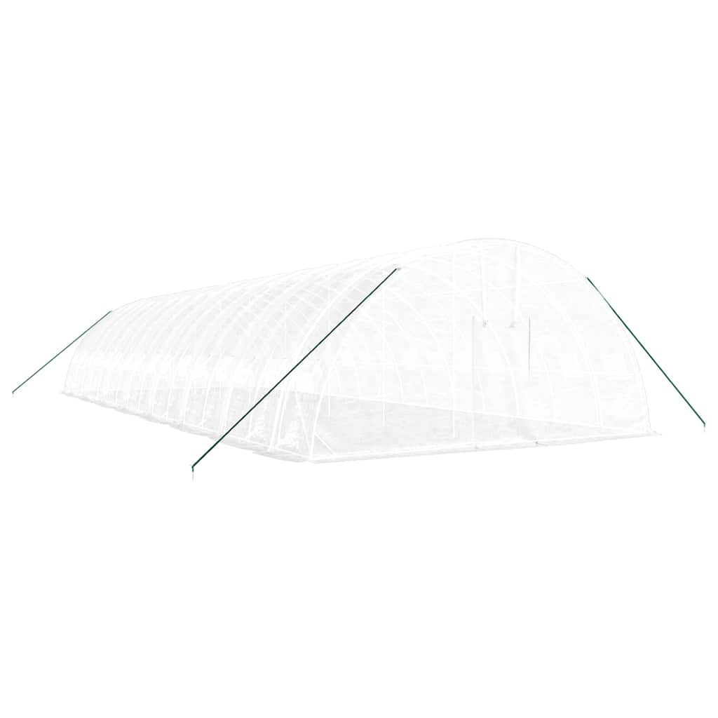 Šiltnamis su plieno rėmu, baltos spalvos, 16x6x2,85m, 96m² Šiltnamis su plieno rėmu, baltos spalvos, 16x6x2,85m, 96m² - Image 3