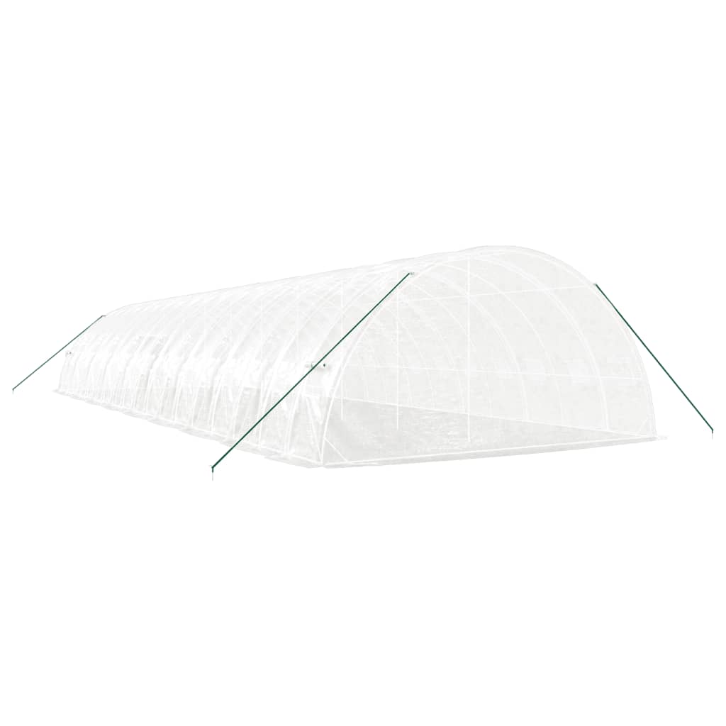 Šiltnamis su plieno rėmu, baltos spalvos, 18x6x2,85m, 108m² Šiltnamis su plieno rėmu, baltos spalvos, 18x6x2,85m, 108m² - Image 6