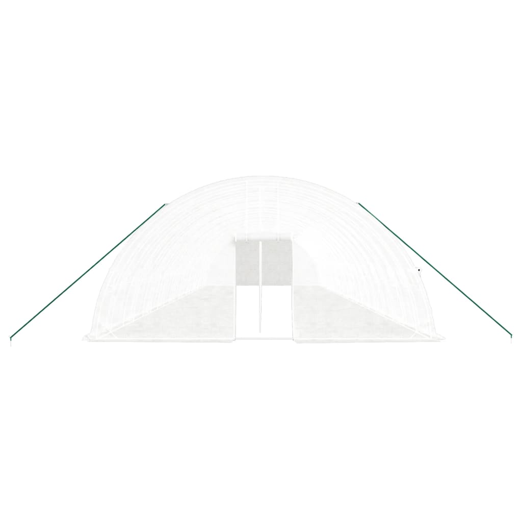Šiltnamis su plieno rėmu, baltos spalvos, 20x6x2,85m, 120m² Šiltnamis su plieno rėmu, baltos spalvos, 20x6x2,85m, 120m² - Image 4