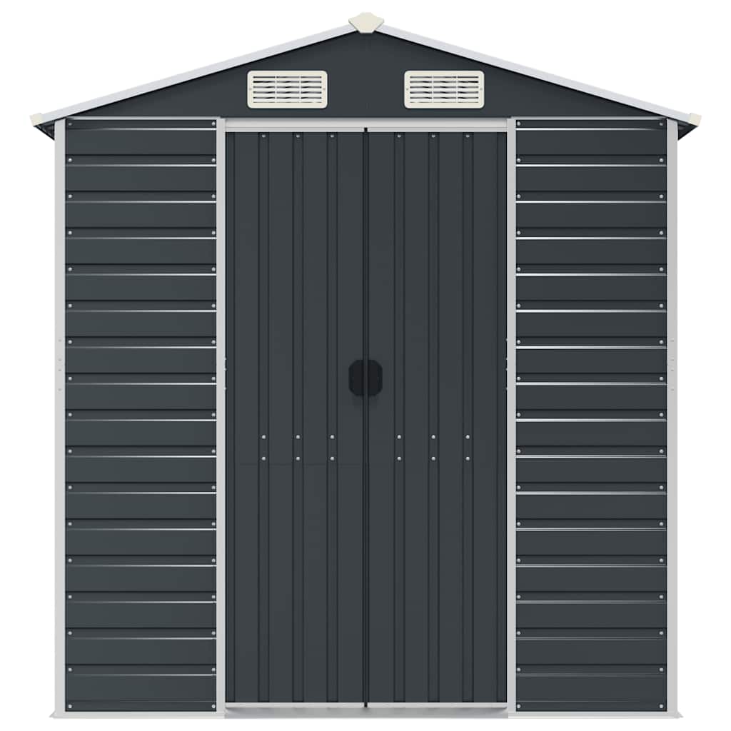 Sodo pašiūrė, antracito, 191x300x198cm, galvanizuotas plienas Sodo pašiūrė, antracito, 191x300x198cm, galvanizuotas plienas - Image 4