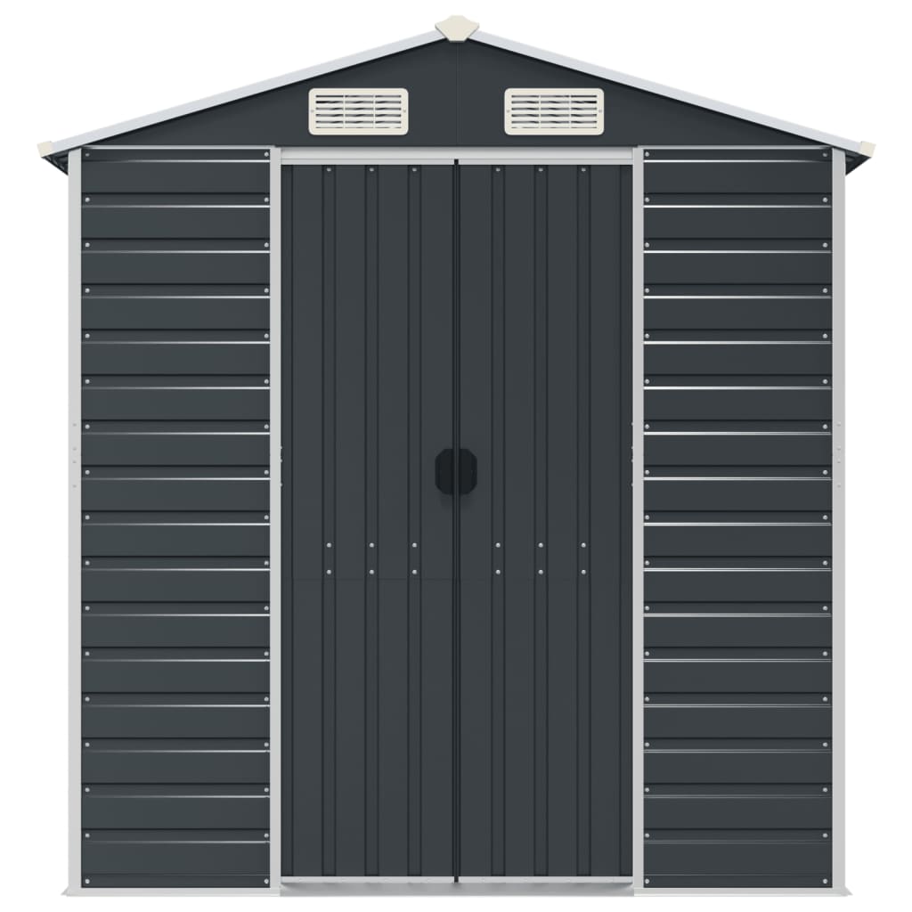 Sodo pašiūrė, antracito, 191x980x198cm, galvanizuotas plienas Sodo pašiūrė, antracito, 191x980x198cm, galvanizuotas plienas - Image 4