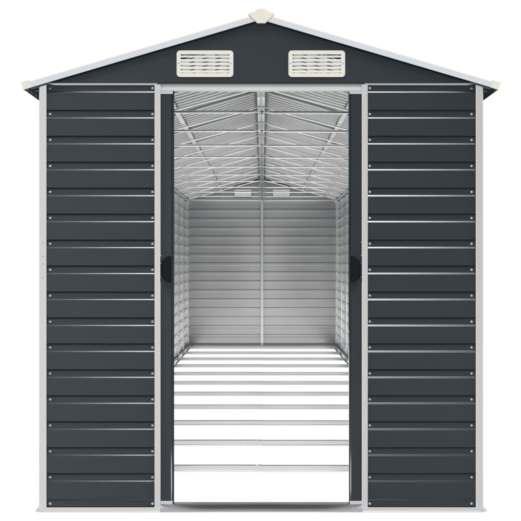 Sodo pašiūrė, antracito, 191x980x198cm, galvanizuotas plienas Sodo pašiūrė, antracito, 191x980x198cm, galvanizuotas plienas - Image 5
