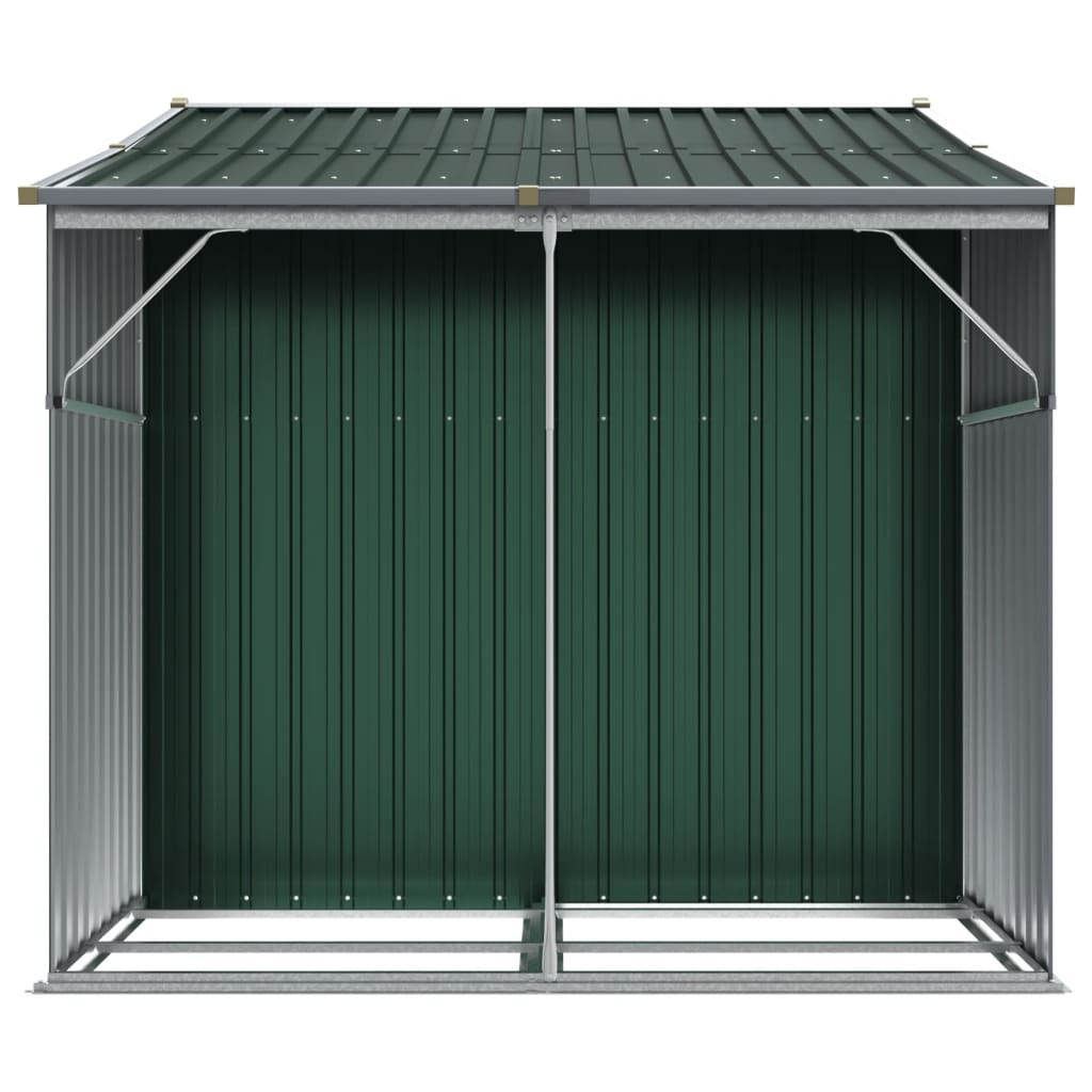 Sodo pašiūrė, žalia, 277×192,5x179cm, galvanizuotas plienas Sodo pašiūrė, žalia, 277x192,5x179cm, galvanizuotas plienas - Image 6