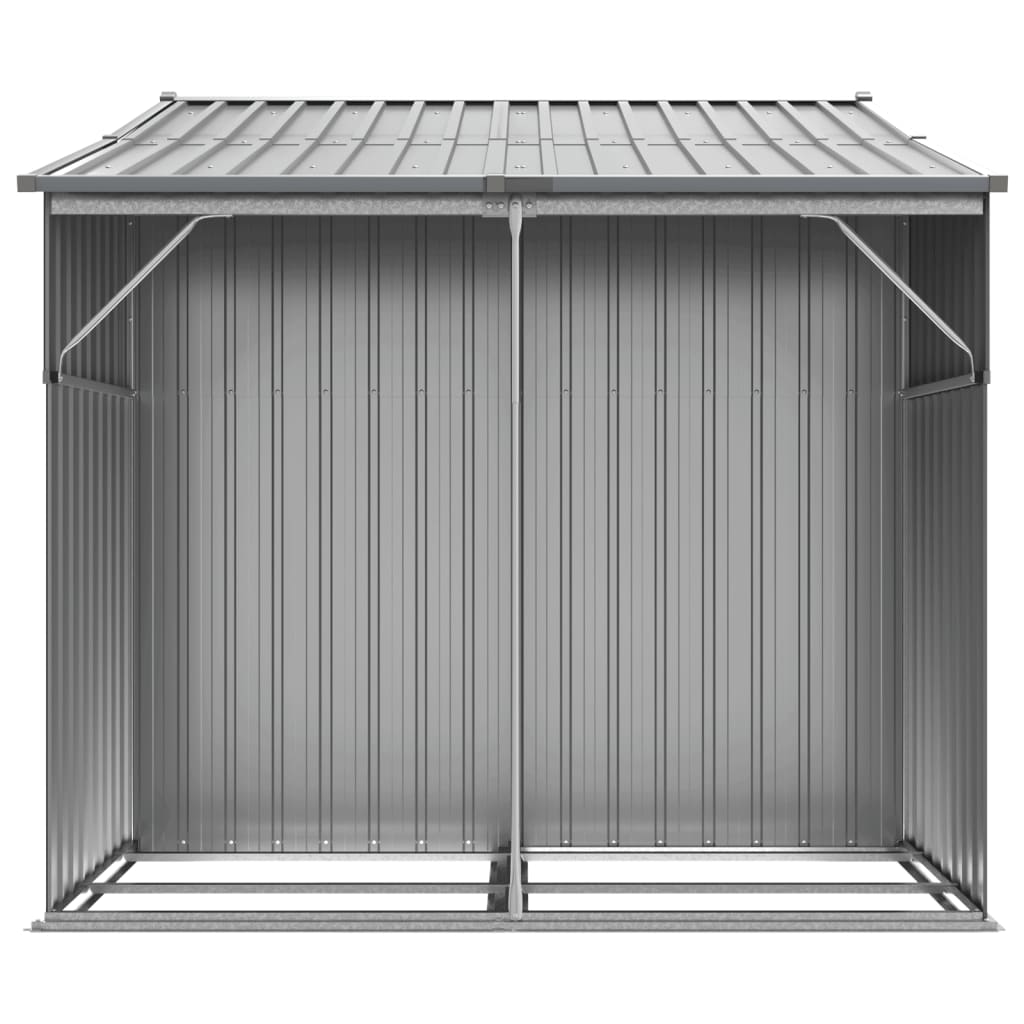Sodo pašiūrė, pilka, 277×192,5x179cm, galvanizuotas plienas Sodo pašiūrė, pilka, 277x192,5x179cm, galvanizuotas plienas - Image 6