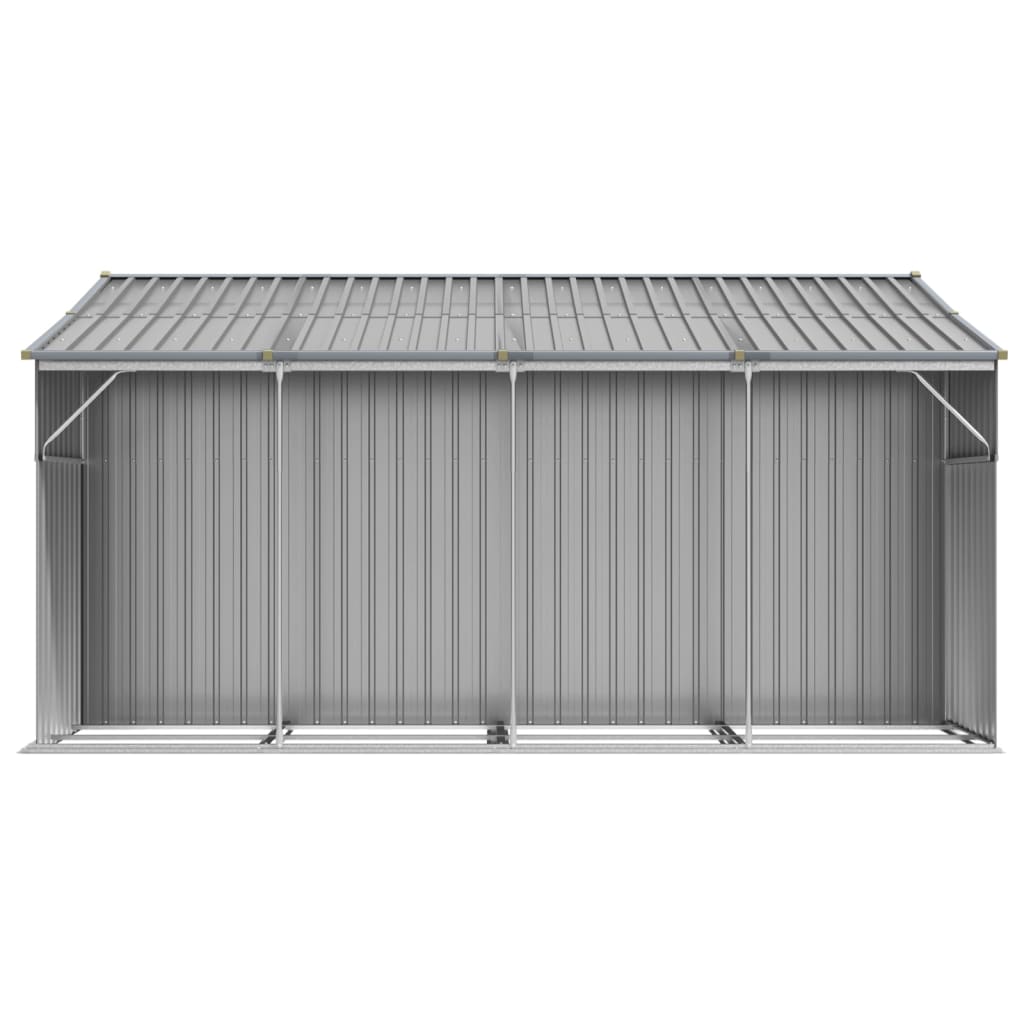 Sodo pašiūrė, pilka, 277×365,5x179cm, galvanizuotas plienas Sodo pašiūrė, pilka, 277x365,5x179cm, galvanizuotas plienas - Image 6