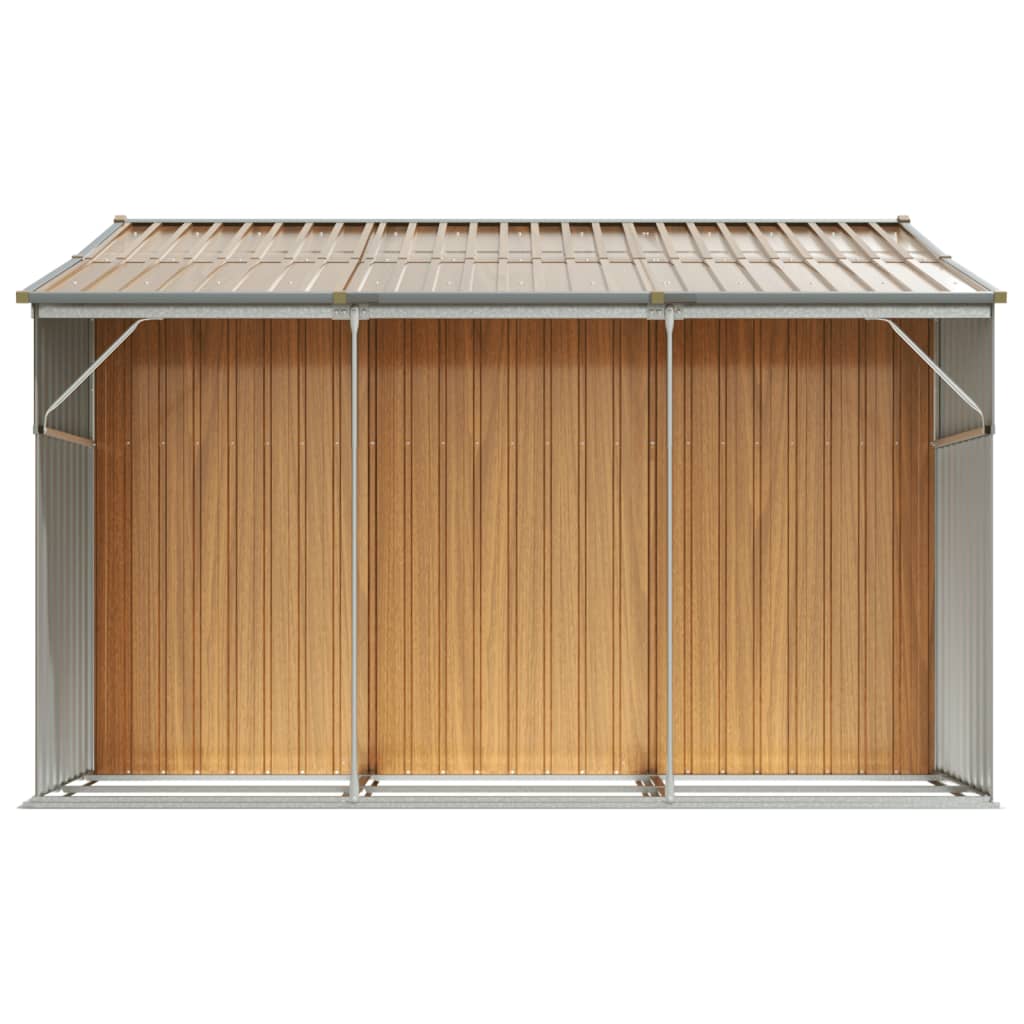 Sodo pašiūrė, šviesiai ruda, 277x279x179cm, plienas Sodo pašiūrė, šviesiai ruda, 277x279x179cm, plienas - Image 6