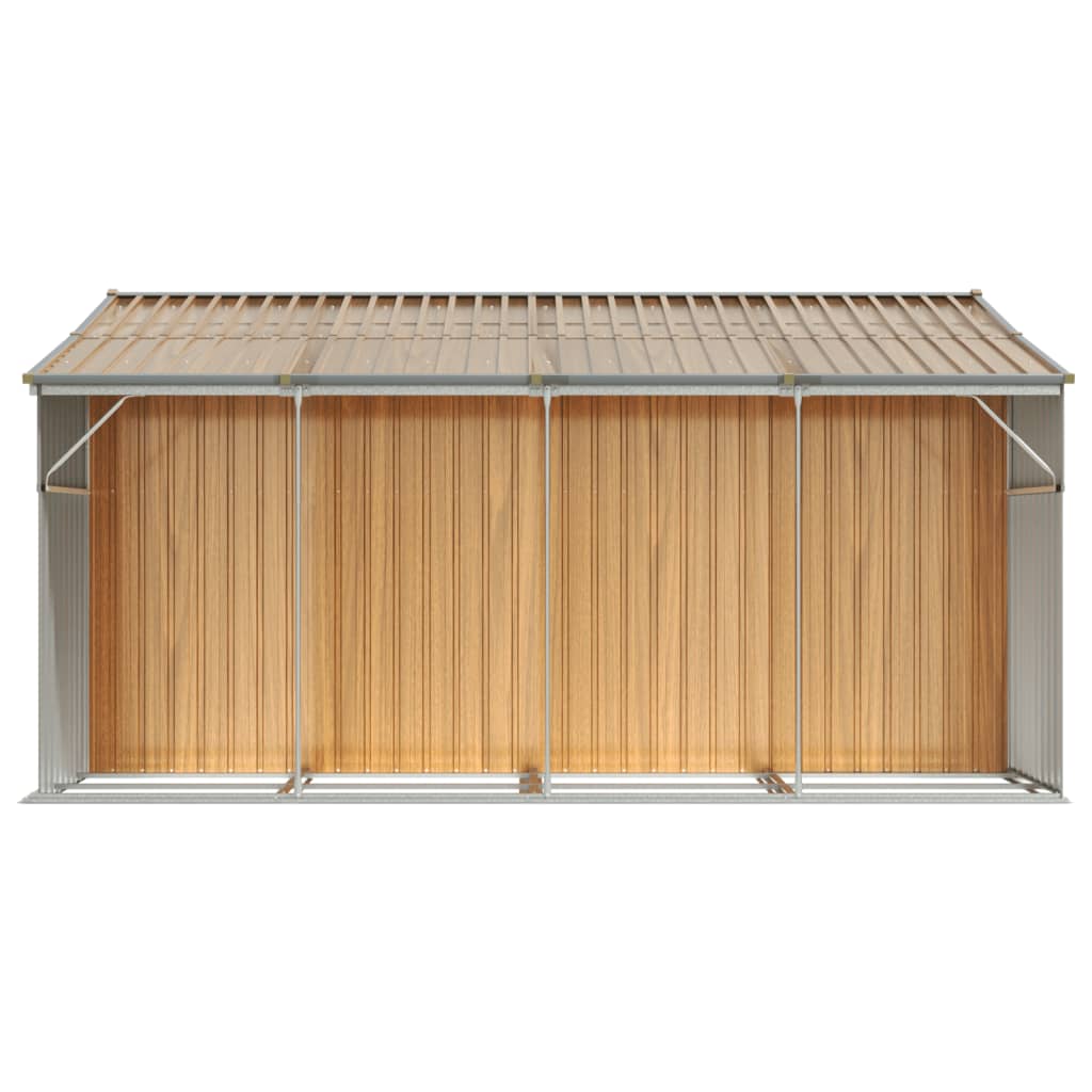 Sodo pašiūrė, šviesiai ruda, 277×365,5×179 cm, plienas Sodo pašiūrė, šviesiai ruda, 277x365,5x179 cm, plienas - Image 6