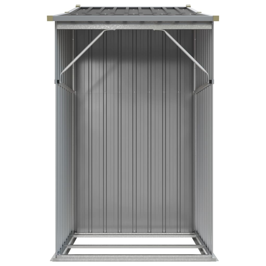 Sodo pašiūrė, pilka, 277x93x179cm, galvanizuotas plienas Sodo pašiūrė, pilka, 277x93x179cm, galvanizuotas plienas - Image 5
