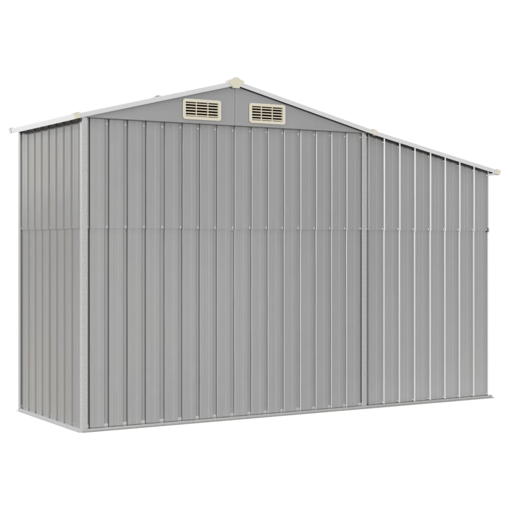 Sodo pašiūrė, pilka, 277x93x179cm, galvanizuotas plienas Sodo pašiūrė, pilka, 277x93x179cm, galvanizuotas plienas - Image 6