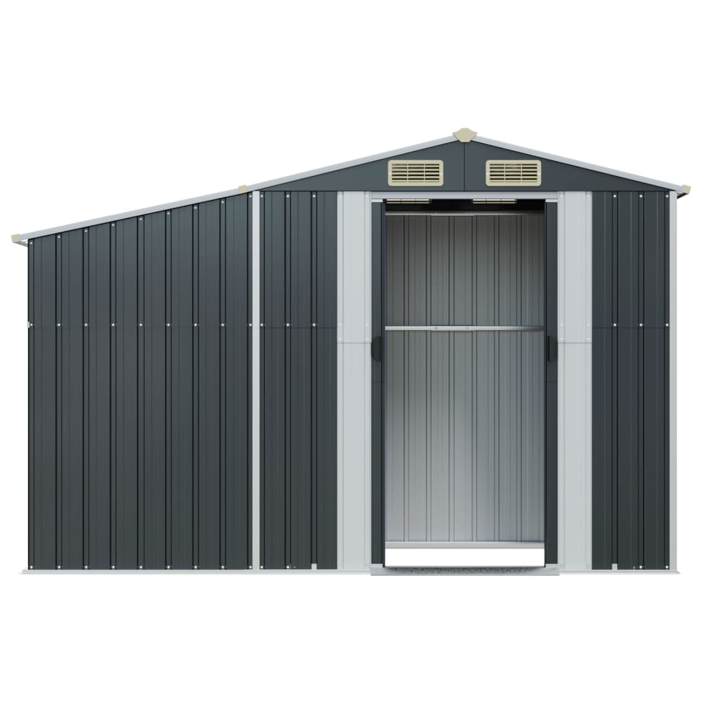 Sodo pašiūrė, antracito, 277x93x179cm, galvanizuotas plienas Sodo pašiūrė, antracito, 277x93x179cm, galvanizuotas plienas - Image 4