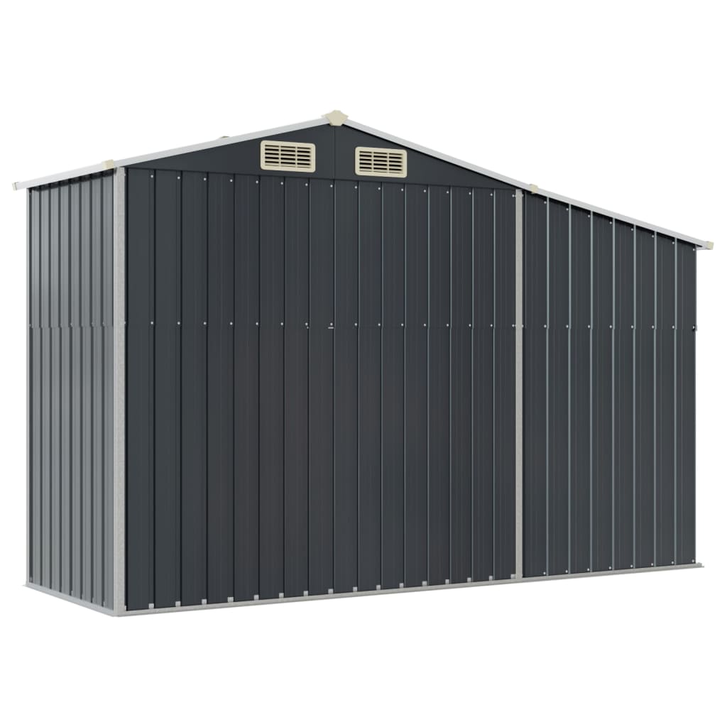 Sodo pašiūrė, antracito, 277x93x179cm, galvanizuotas plienas Sodo pašiūrė, antracito, 277x93x179cm, galvanizuotas plienas - Image 6