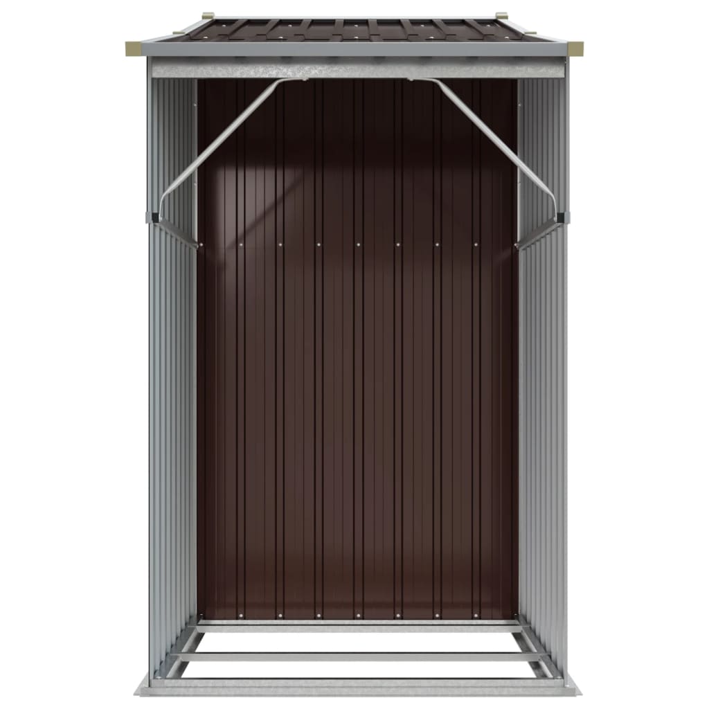 Sodo pašiūrė, ruda, 277x93x179cm, galvanizuotas plienas Sodo pašiūrė, ruda, 277x93x179cm, galvanizuotas plienas - Image 5