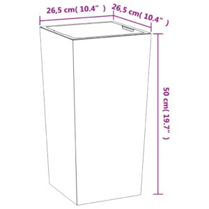 Lovelis su išimamu įdėklu, antracito, 11/26,5l, PP